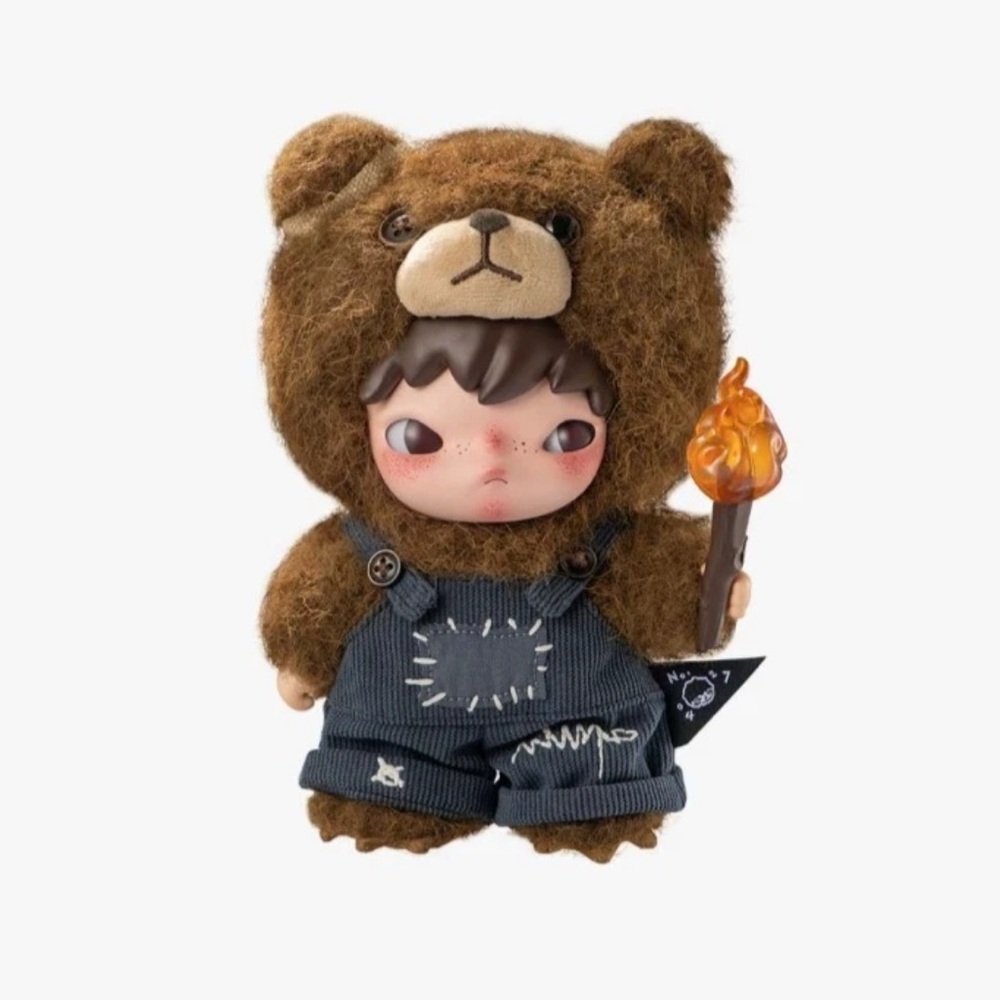 Authentic Pop Mart Hirono Living Wild Fight For Joy Plush Doll SEALED BOX